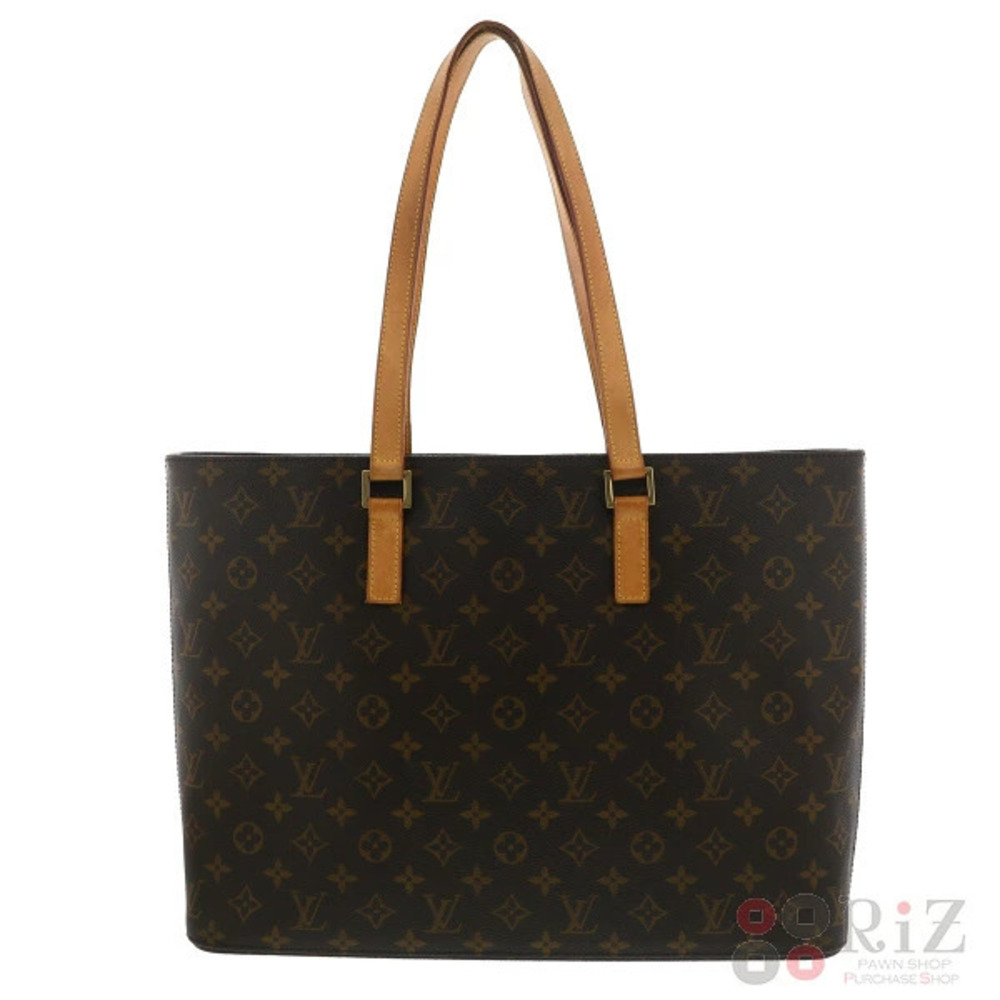 LOUIS VUITTON Luco Bag Tote Monogram Brown